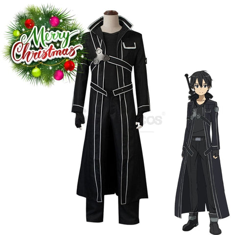 【In Stock】Anime Sword Art Online Cosplay Sao Kirigaya Kazuto Costume Plus Size Costumes