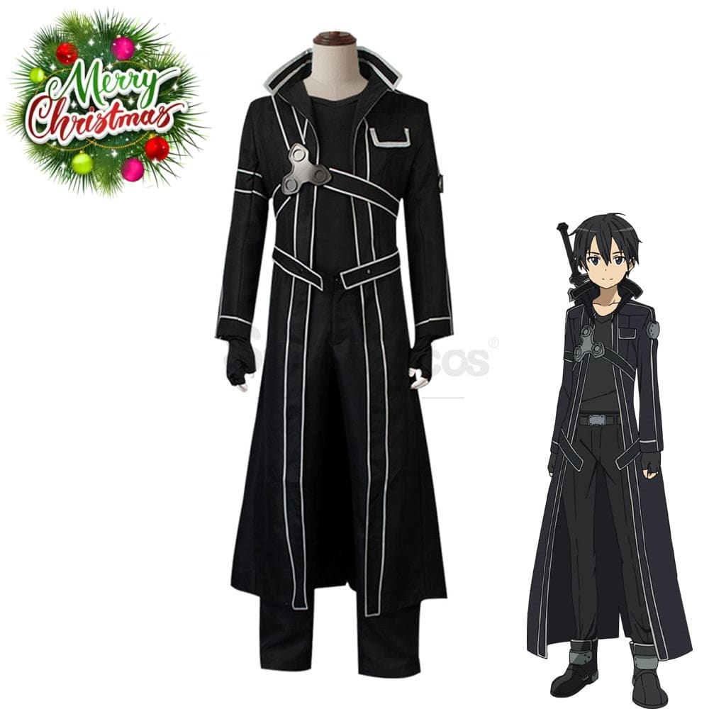 【In Stock】Anime Sword Art Online Cosplay Sao Kirigaya Kazuto Costume Plus Size Costumes