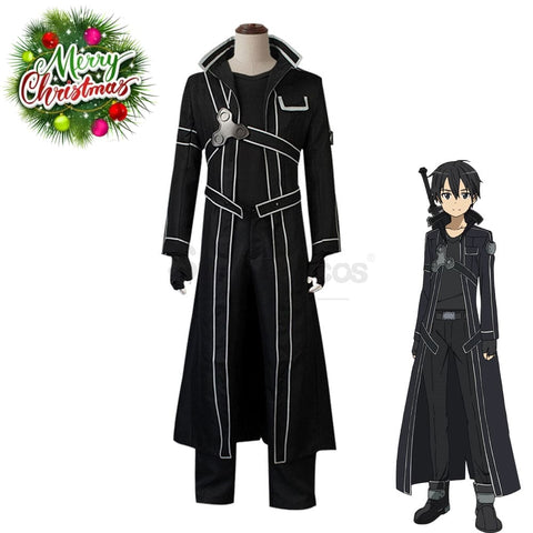 【In Stock】Anime Sword Art Online Cosplay Sao Kirigaya Kazuto Costume Plus Size Costumes