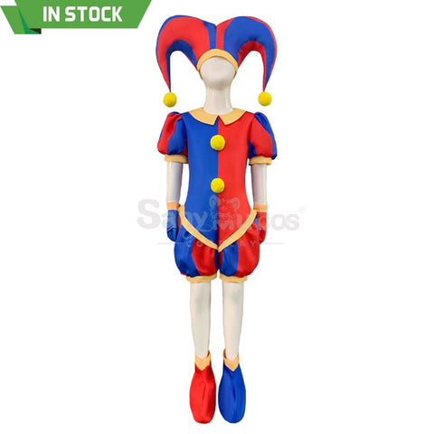 【In Stock】Anime The Amazing Digital Circus Cosplay Pomni Costume Deluxe Edition Costumes