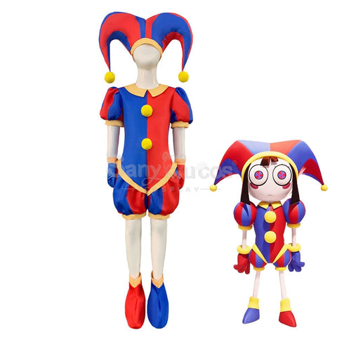 【In Stock】Anime The Amazing Digital Circus Cosplay Pomni Costume Deluxe Edition Costumes