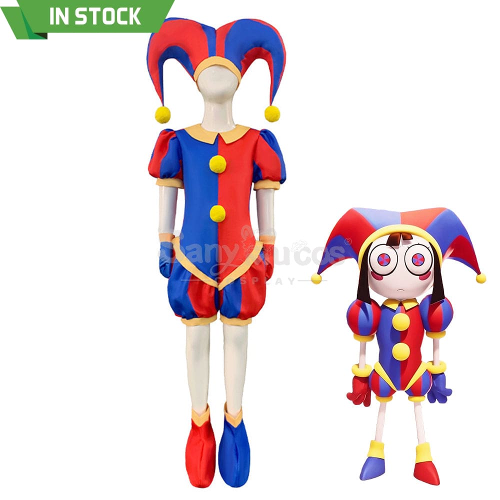 【In Stock】Anime The Amazing Digital Circus Cosplay Pomni Costume Deluxe Edition Costumes