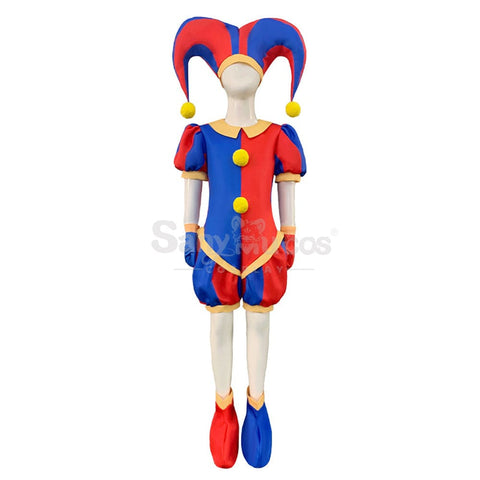 【In Stock】Anime The Amazing Digital Circus Cosplay Pomni Costume Deluxe Edition Costumes