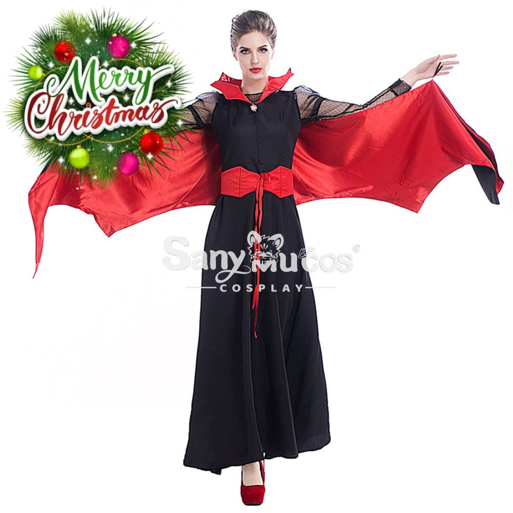 【In Stock】Halloween Cosplay Bat Vampire Red Devil Costume Costumes