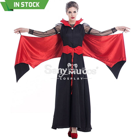 【In Stock】Halloween Cosplay Bat Vampire Red Devil Costume Costumes