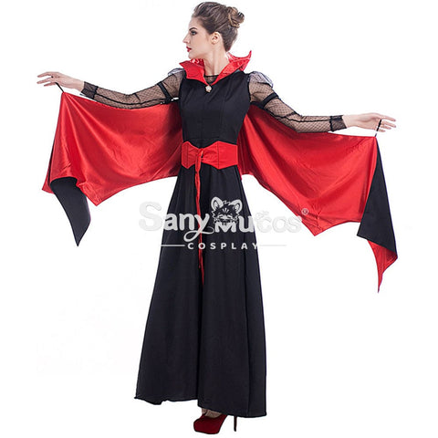 【In Stock】Halloween Cosplay Bat Vampire Red Devil Costume Costumes