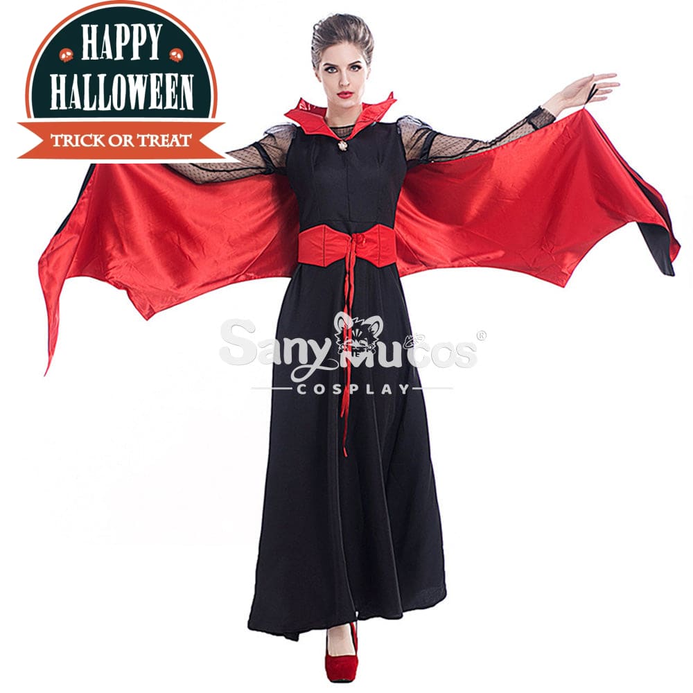 【In Stock】Halloween Cosplay Bat Vampire Red Devil Costume Costumes