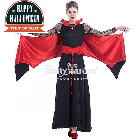 【In Stock】Halloween Cosplay Bat Vampire Red Devil Costume Costumes