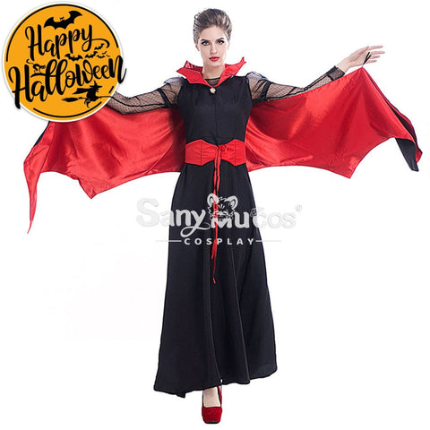 【In Stock】Halloween Cosplay Bat Vampire Red Devil Costume Costumes