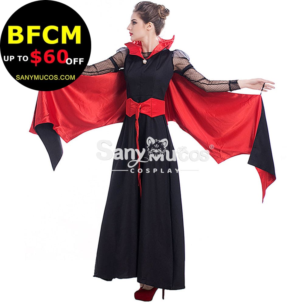 【In Stock】Halloween Cosplay Bat Vampire Red Devil Costume Costumes