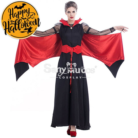 【In Stock】Halloween Cosplay Bat Vampire Red Devil Costume Costumes