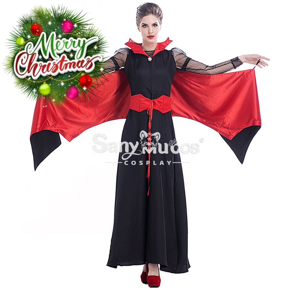 【In Stock】Halloween Cosplay Bat Vampire Red Devil Costume Costumes