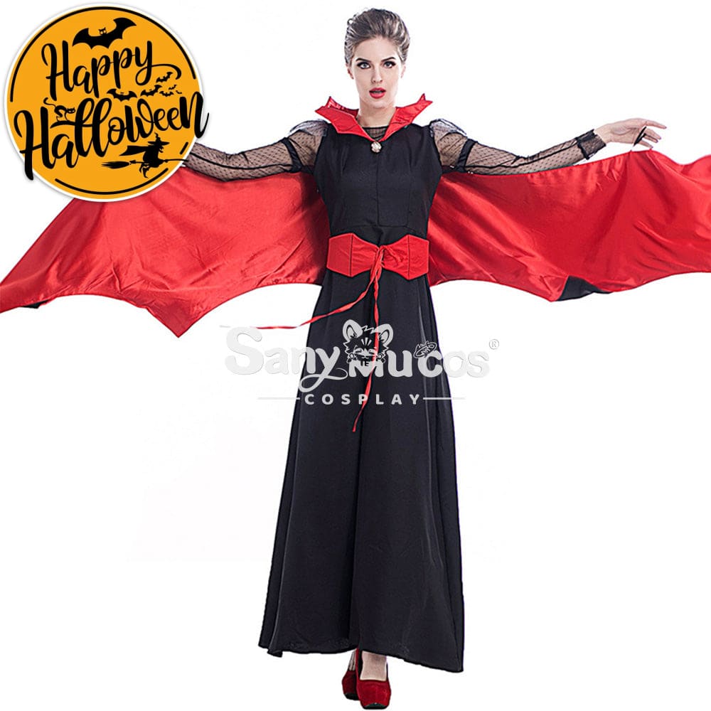 【In Stock】Halloween Cosplay Bat Vampire Red Devil Costume Costumes