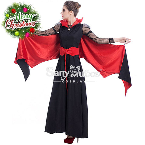 【In Stock】Halloween Cosplay Bat Vampire Red Devil Costume Costumes