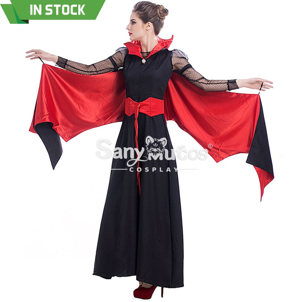 【In Stock】Halloween Cosplay Bat Vampire Red Devil Costume Costumes