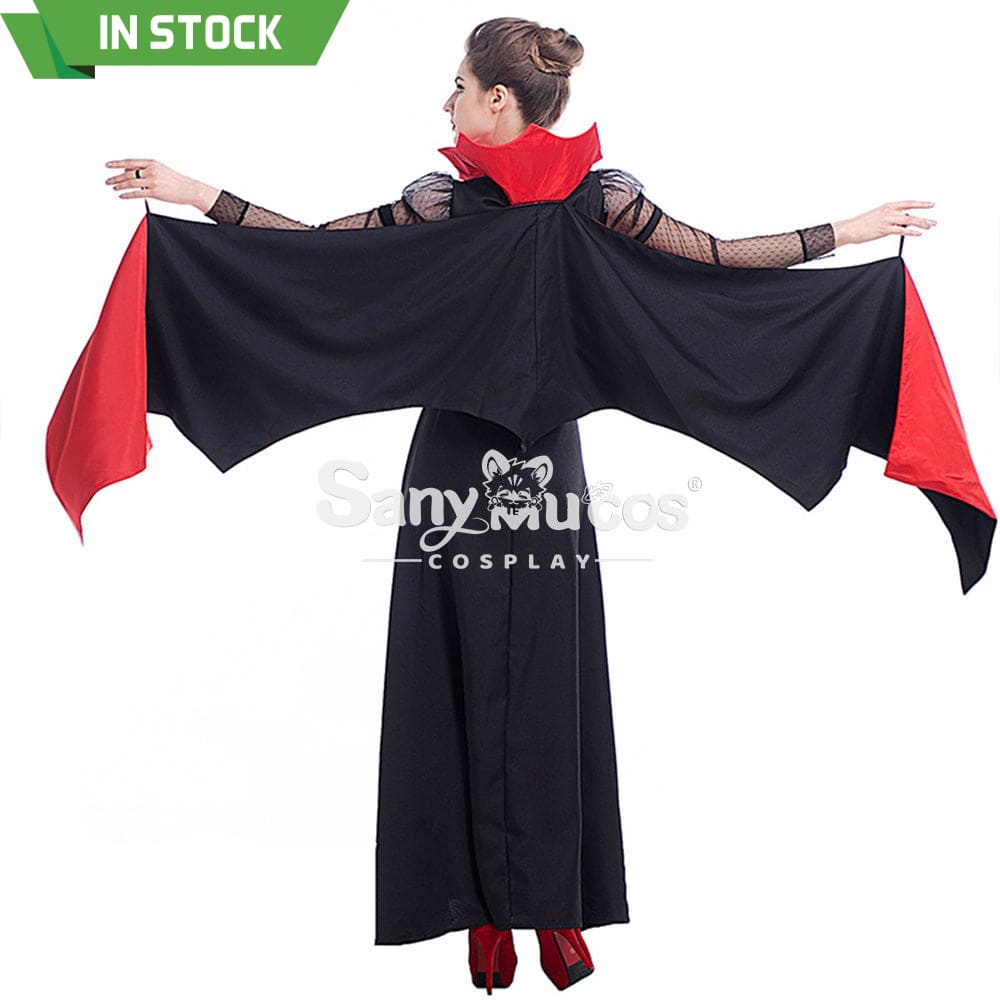 【In Stock】Halloween Cosplay Bat Vampire Red Devil Costume Costumes