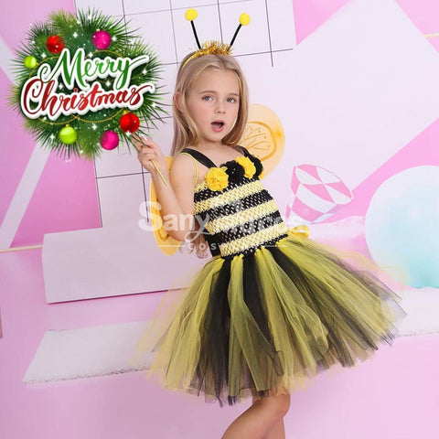 【In Stock】Halloween Cosplay Bee Costume Kid Size Costumes