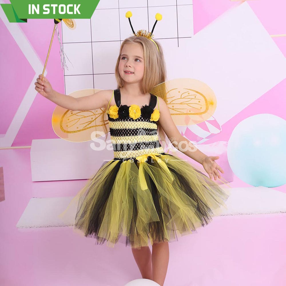 【In Stock】Halloween Cosplay Bee Costume Kid Size Costumes