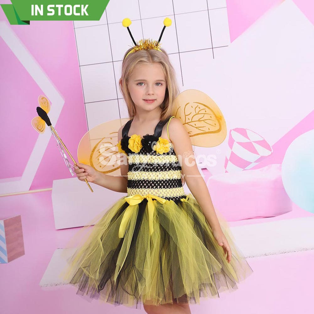 【In Stock】Halloween Cosplay Bee Costume Kid Size Costumes