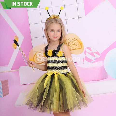 【In Stock】Halloween Cosplay Bee Costume Kid Size Costumes