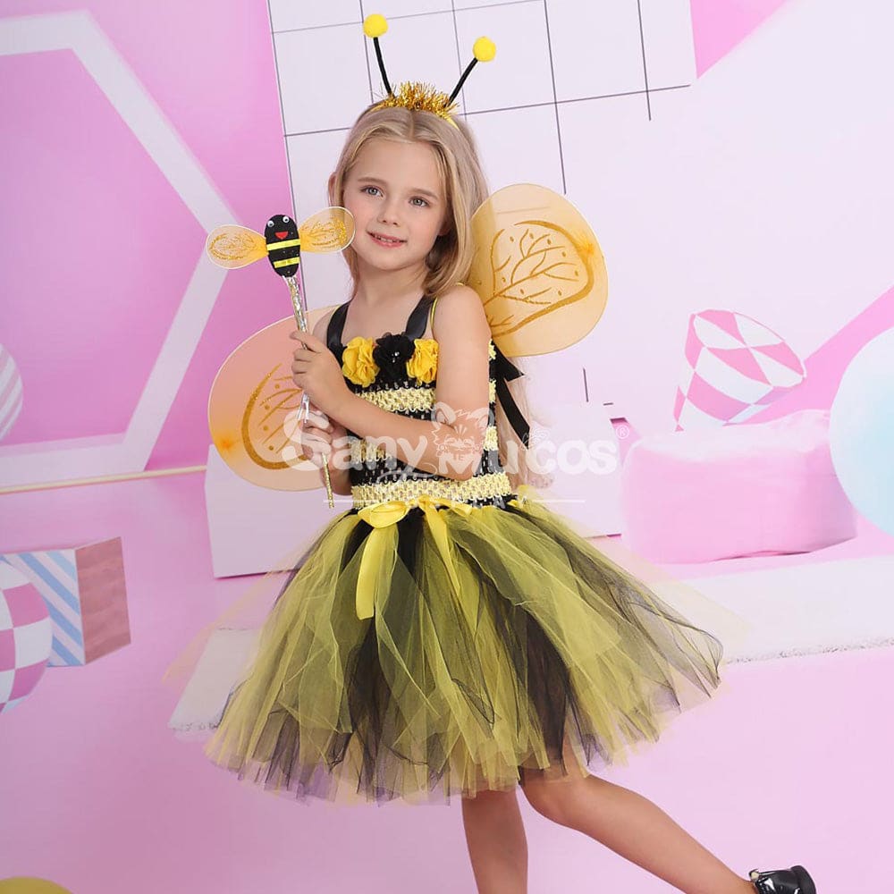 【In Stock】Halloween Cosplay Bee Costume Kid Size Costumes