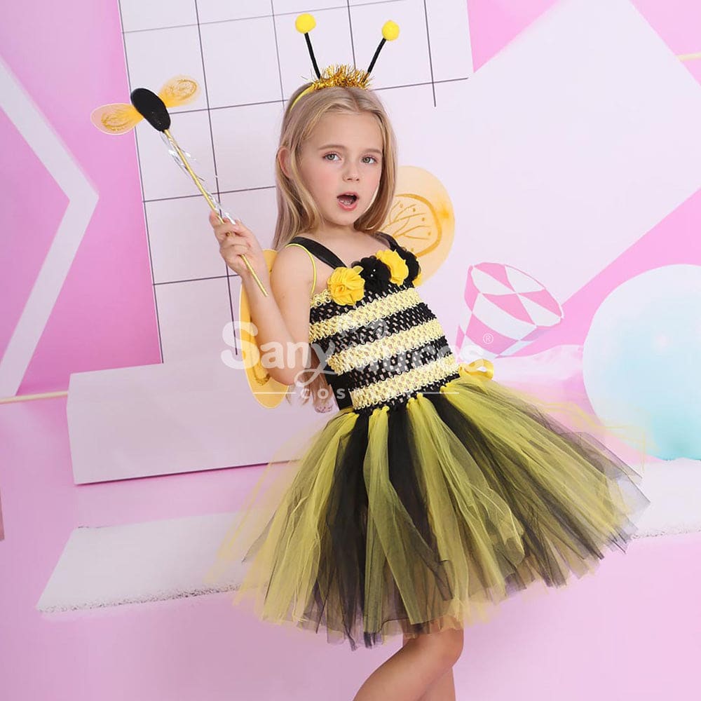 【In Stock】Halloween Cosplay Bee Costume Kid Size Costumes