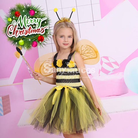 【In Stock】Halloween Cosplay Bee Costume Kid Size Costumes