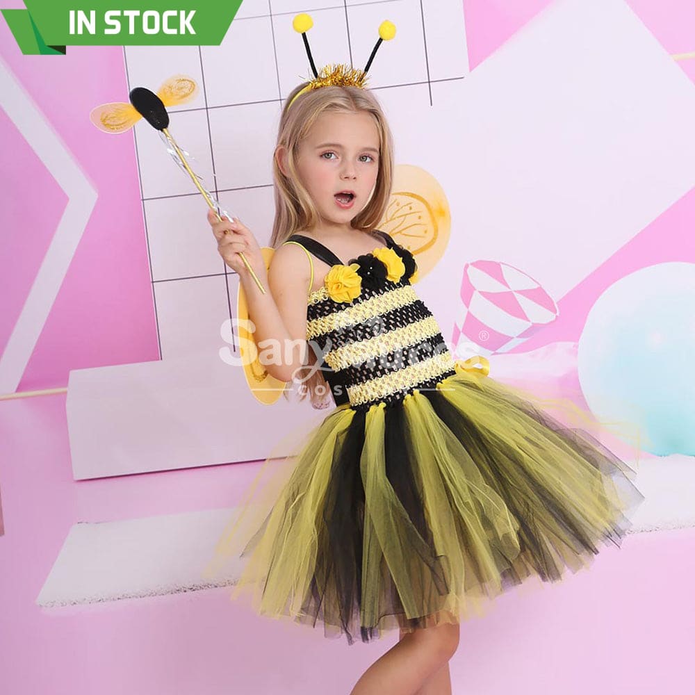 【In Stock】Halloween Cosplay Bee Costume Kid Size Costumes