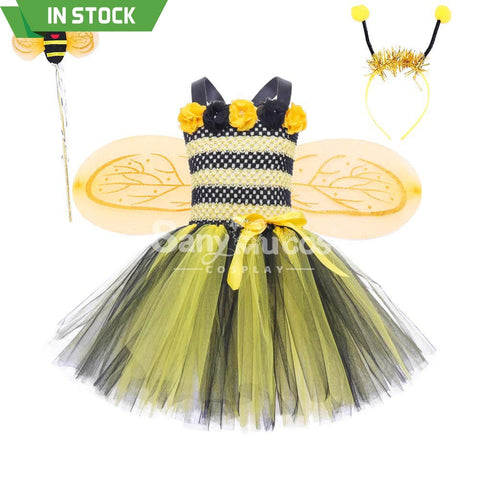 【In Stock】Halloween Cosplay Bee Costume Kid Size Costumes