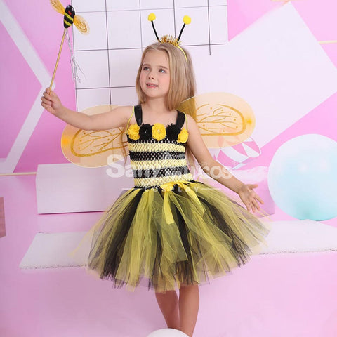 【In Stock】Halloween Cosplay Bee Costume Kid Size Costumes