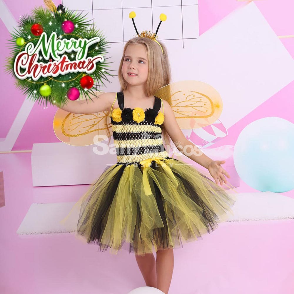 【In Stock】Halloween Cosplay Bee Costume Kid Size Costumes