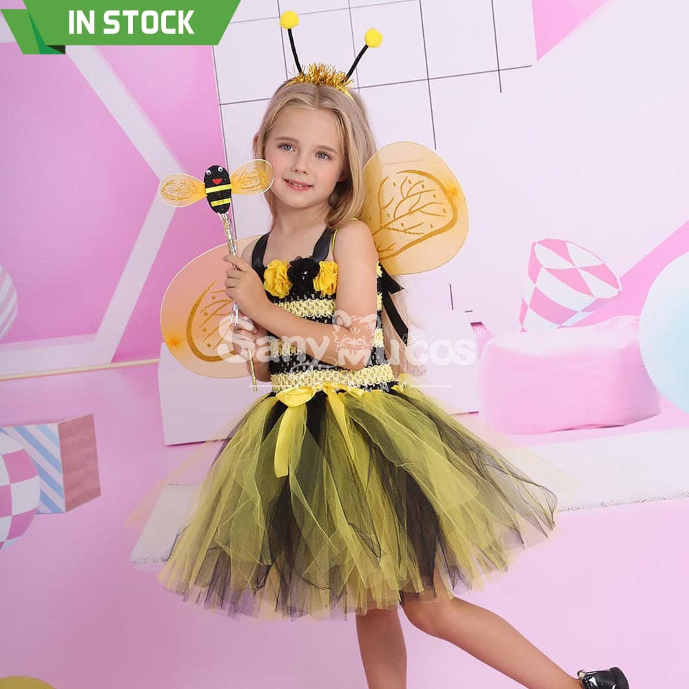 【In Stock】Halloween Cosplay Bee Costume Kid Size Costumes