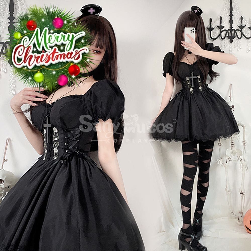 【In Stock】Halloween Cosplay Black Dress Stage Performance Costume Costumes