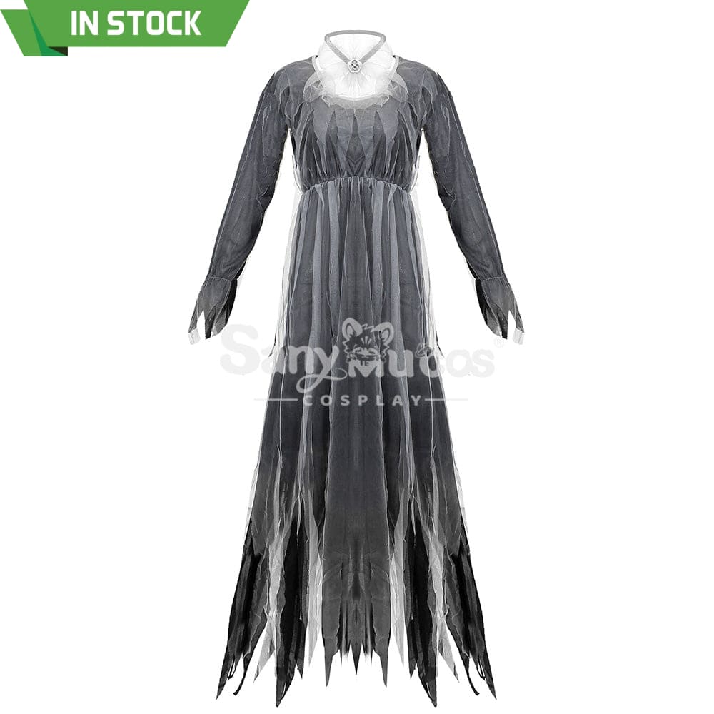 【In Stock】Halloween Cosplay Black Ghost Costume Costumes