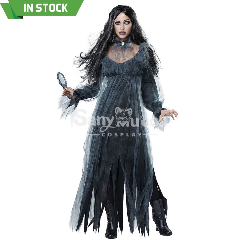 【In Stock】Halloween Cosplay Black Ghost Costume Costumes