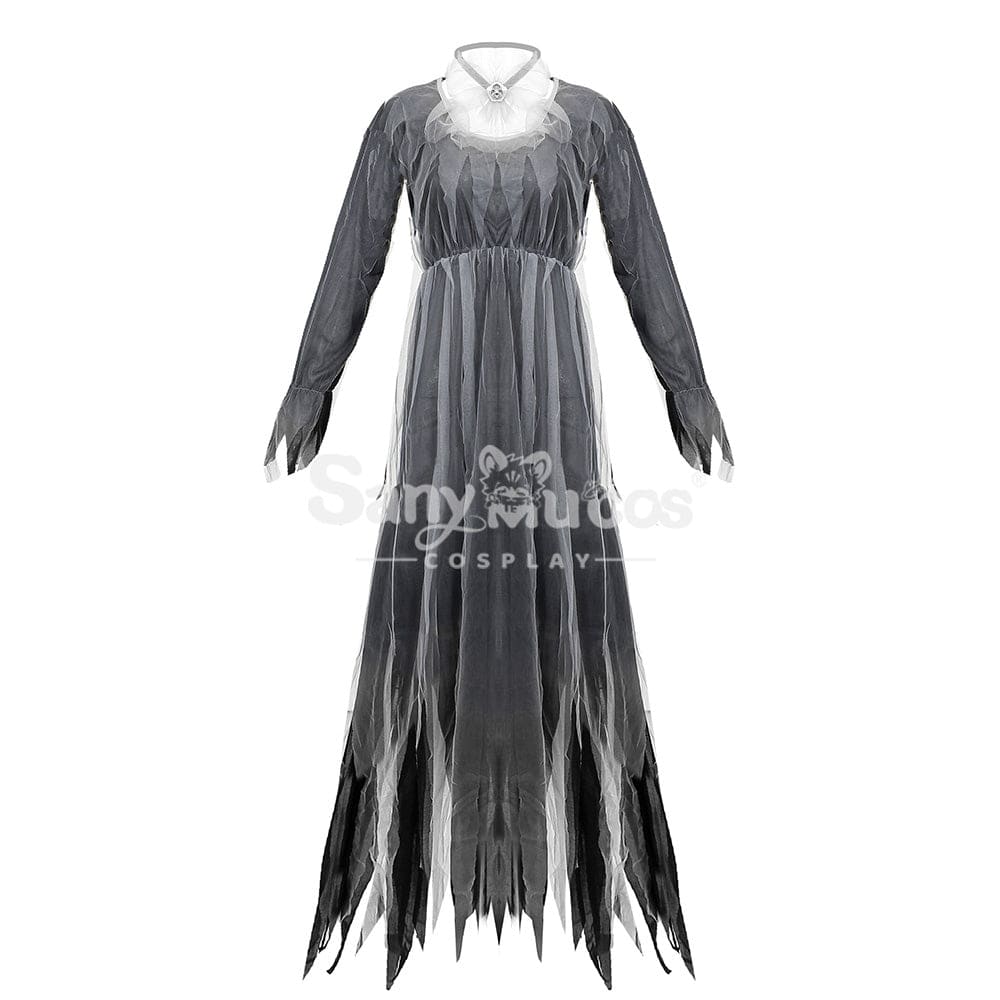 【In Stock】Halloween Cosplay Black Ghost Costume Costumes