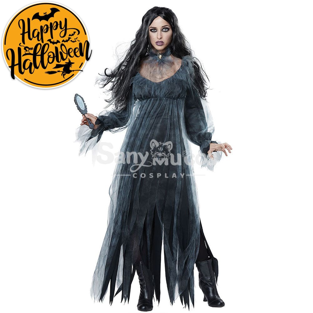 【In Stock】Halloween Cosplay Black Ghost Costume Costumes