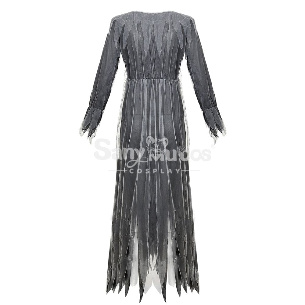 【In Stock】Halloween Cosplay Black Ghost Costume Costumes