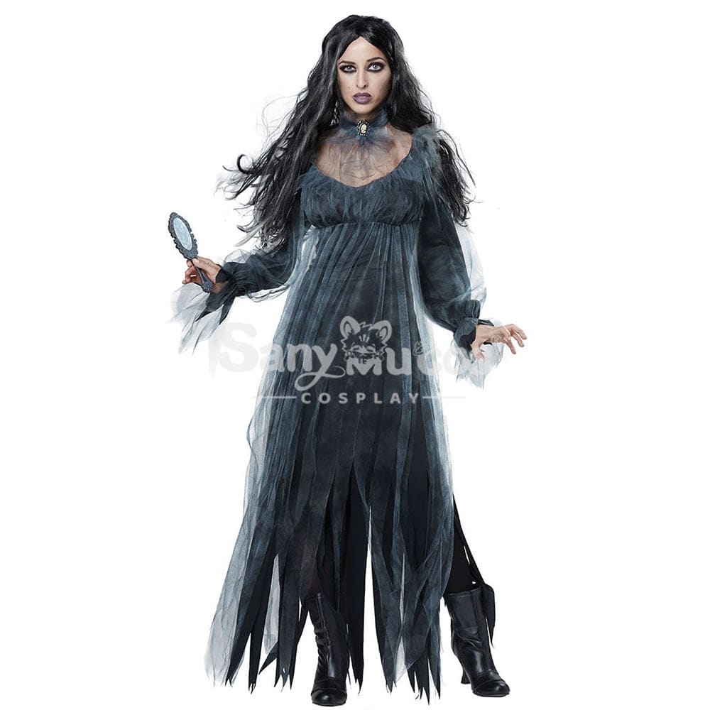 【In Stock】Halloween Cosplay Black Ghost Costume Costumes