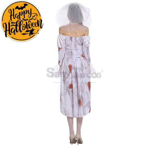 【In Stock】Halloween Cosplay Bloodstain Ghost Wife Costume Costumes
