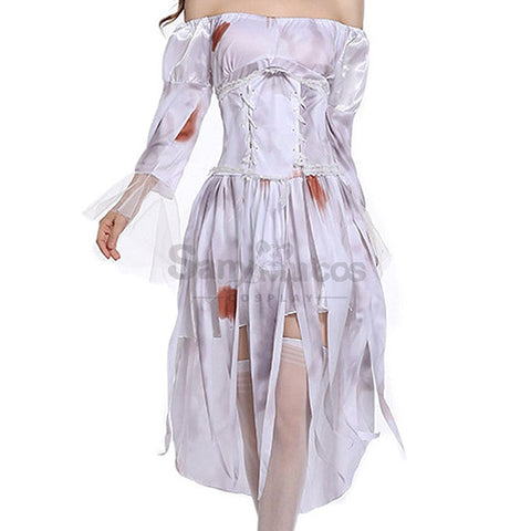 【In Stock】Halloween Cosplay Bloodstain Ghost Wife Costume Costumes