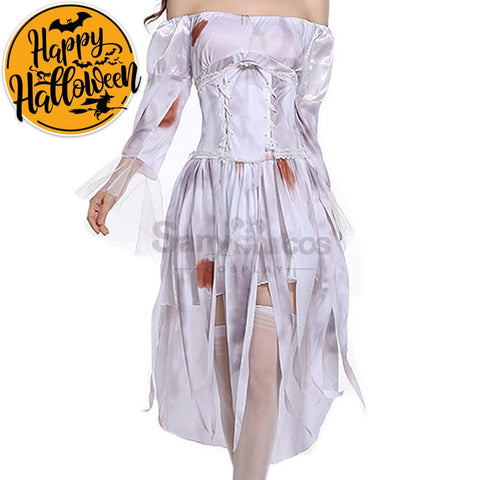 【In Stock】Halloween Cosplay Bloodstain Ghost Wife Costume Costumes