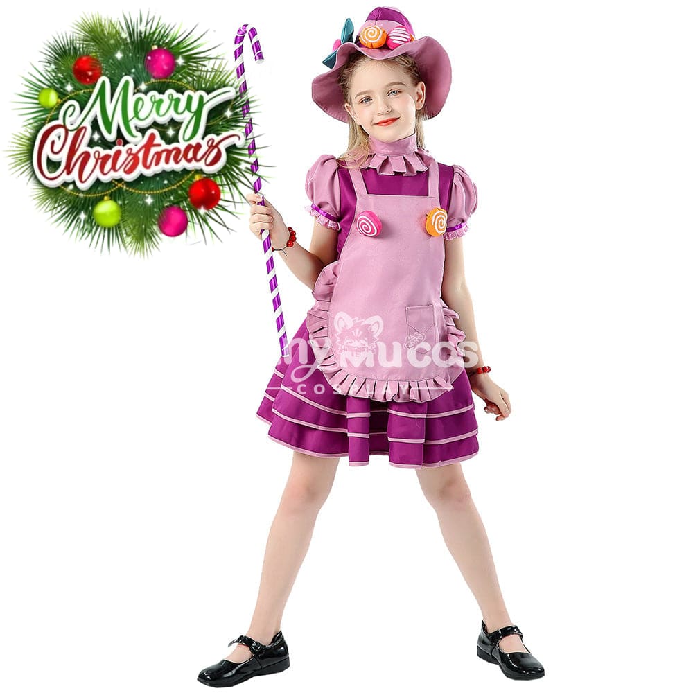 【In Stock】Halloween Cosplay Candy Witches Costume Kid Size Costumes