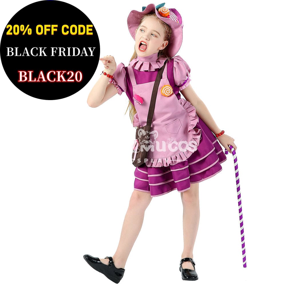 【In Stock】Halloween Cosplay Candy Witches Costume Kid Size Costumes