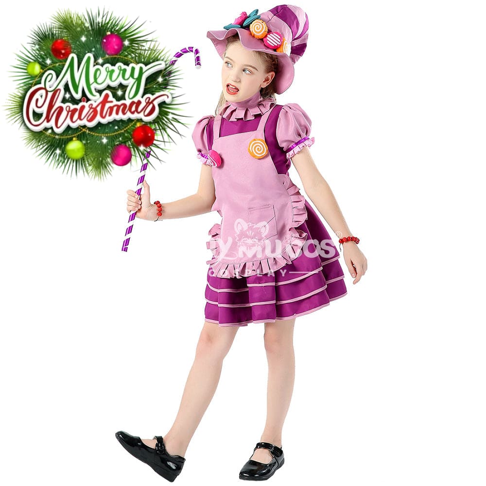 【In Stock】Halloween Cosplay Candy Witches Costume Kid Size Costumes