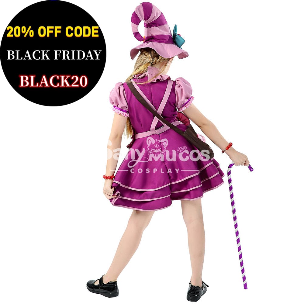 【In Stock】Halloween Cosplay Candy Witches Costume Kid Size Costumes