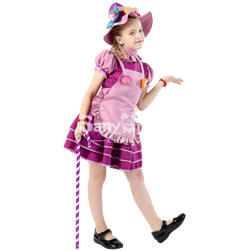 【In Stock】Halloween Cosplay Candy Witches Costume Kid Size Costumes