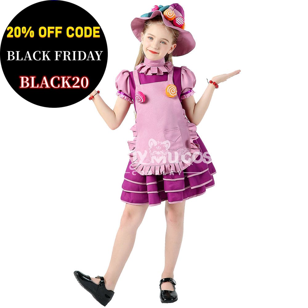 【In Stock】Halloween Cosplay Candy Witches Costume Kid Size Costumes