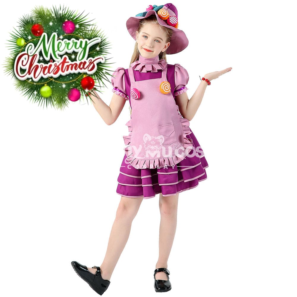 【In Stock】Halloween Cosplay Candy Witches Costume Kid Size Costumes