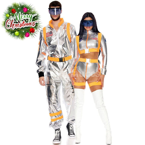 【In Stock】Carnival Cosplay Adult Space Astronaut Stage Performance Jumpsuit Costume Costumes